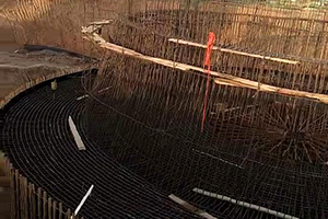 德州砼烟囱新建施工现场